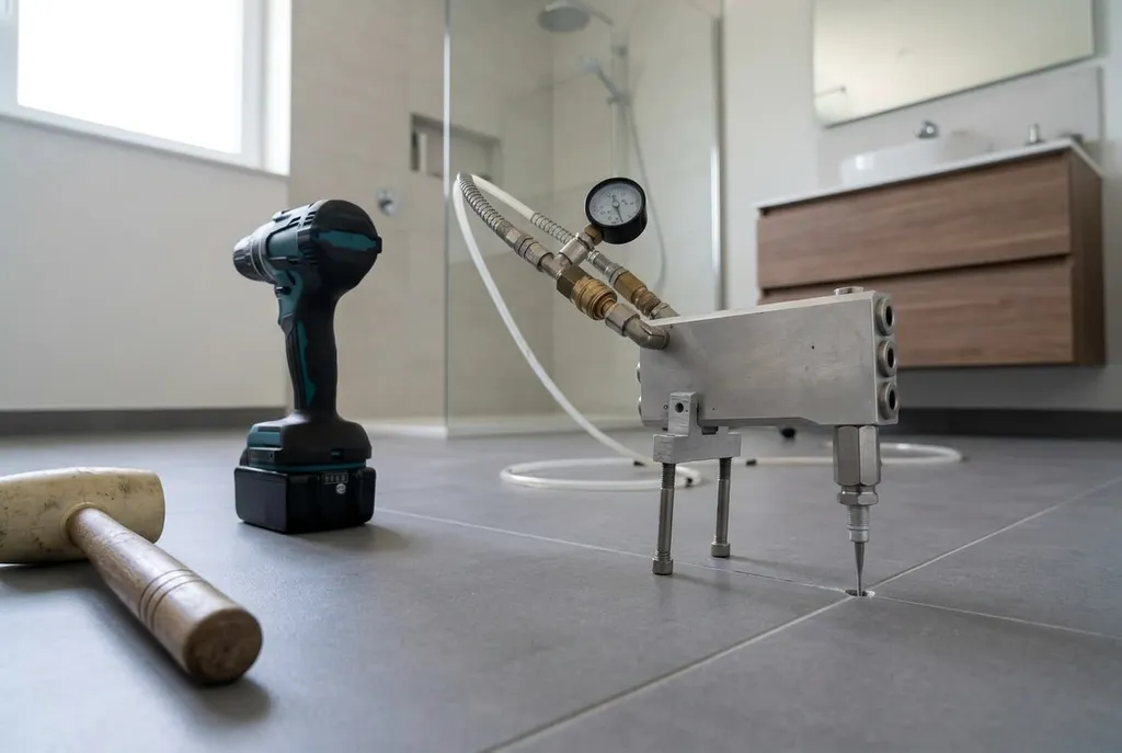 Kitbedrijf Leersum – holle tegels injecteren